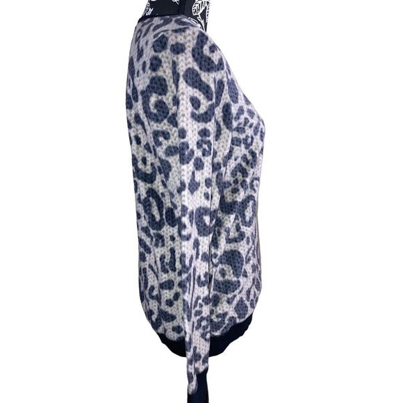 Simply Vera Leopard Sweater Cheetah Animal Print Soft Pajamas Sleep Loungewear - Picture 3 of 9